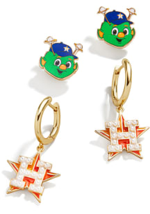 Houston Astros Set of 2 Womens Earrings