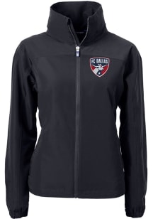 Cutter and Buck FC Dallas Womens Black Charter Eco Light Weight Jacket