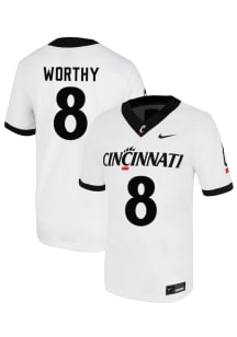 Kenny Worthy  Nike Cincinnati Bearcats White NIL Name And Number Football Jersey
