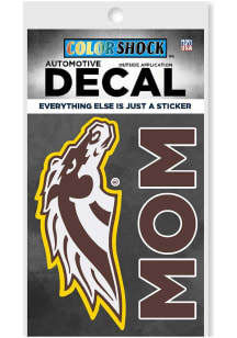 Western Michigan Broncos Mom Auto Decal - Brown
