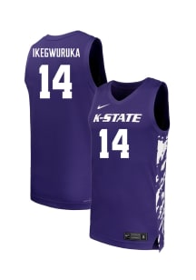 Mobi Ikegwuruka  Nike K-State Wildcats Purple NIL Name And Number Jersey
