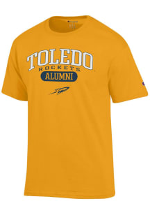 Champion Toledo Rockets Gold Pill Box Alumni Jersey Short Sleeve T Shirt