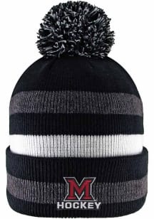 LogoFit Miami RedHawks Black Primetime Mens Knit Hat
