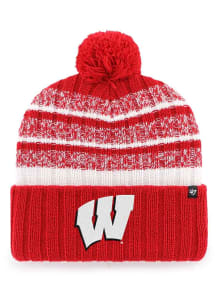 47 Wisconsin Badgers Red Tavern Cuff Beanie Mens Knit Hat