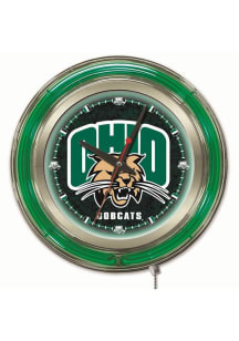 Ohio Bobcats Double Neon Wall Clock