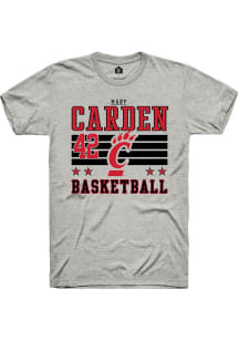 Mary Carden Cincinnati Bearcats Ash NIL Striped Short Sleeve Player T Shirt