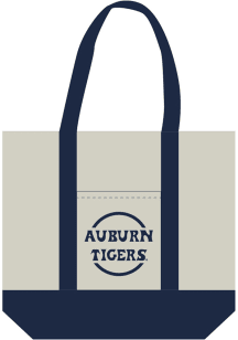 Auburn Tigers White Mini Canvas Tote