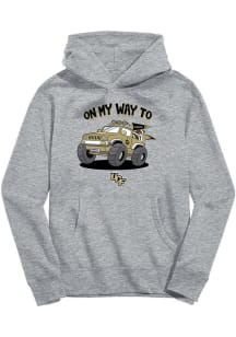 Vive La Fete UCF Knights Youth Grey On My Way Long Sleeve Hoodie