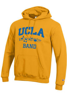 Champion UCLA Bruins Mens Gold Band Icon Powerblend Long Sleeve Hoodie