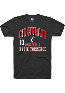 Kylie Torrence Cincinnati Bearcats Black NIL Arch Logo Short Sleeve Player T Shirt