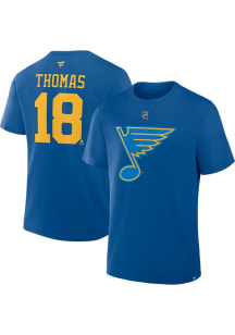 Robert Thomas St Louis Blues Light Blue Home Short Sleeve Player T Shirt
