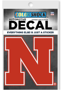 Nebraska Cornhuskers Main Mark Auto Decal - Red