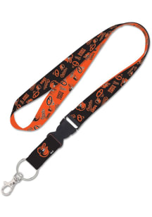 Baltimore Orioles Scatterprint Lanyard - Orange