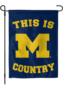 Michigan Wolverines This Is Country Garden Flag - Blue