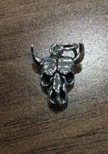 Texas Steer Skull Womens Charm