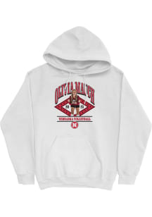 Olivia Mauch Campus Ink Nebraska Cornhuskers Youth Cartoon Hoodie Long Sleeve Player Hoodie White