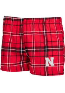 Concepts Sport Nebraska Cornhuskers Womens Red Flannel Shorts
