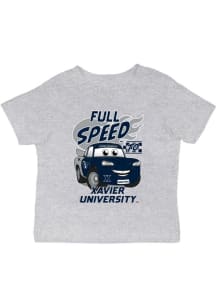 Vive La Fete Xavier Musketeers Infant Full Speed Short Sleeve T-Shirt Grey