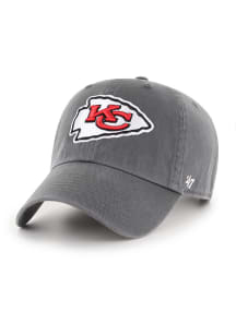 47 Kansas City Chiefs Clean Up Adjustable Hat - Charcoal