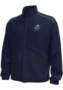 Under Armour Notre Dame Fighting Irish Mens Navy Blue Fairway Golf Leprechaun Long Sleeve Qtr Zip..