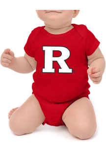 Little King Rutgers Scarlet Knights Baby Red Primary Short Sleeve One Piece