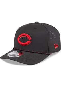 New Era Cincinnati Reds Sport Stretch 9SEVENTY Adjustable Hat - Black