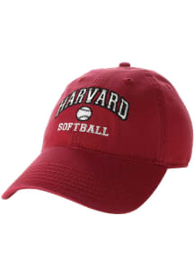 Legacy Harvard Crimson Softball EZA Twill Adjustable Hat - Crimson