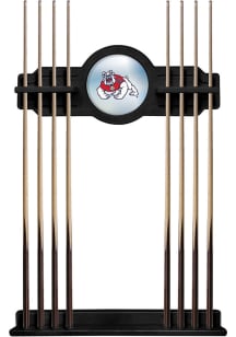 Fresno State Bulldogs Solid Wood Cue Rack Pool Table