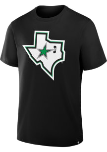 Dallas Stars Black Alt Secondary Logo Short Sleeve T Shirt