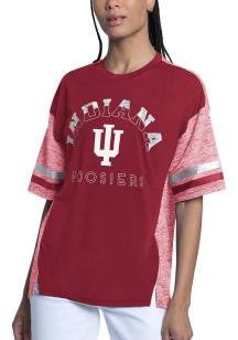 Indiana Hoosiers Womens Red Off Season Short Sleeve T-Shirt