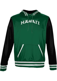 ProSphere Hawaii Warriors Mens Green Letterman Long Sleeve Hoodie