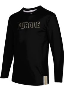 ProSphere Purdue Boilermakers Black Solid Long Sleeve T Shirt