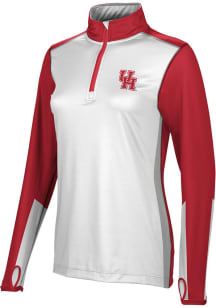 ProSphere Houston Cougars Womens Red Counter Qtr Zip