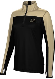 ProSphere Purdue Boilermakers Womens Black Sharp Qtr Zip