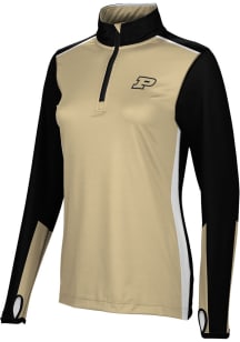 ProSphere Purdue Boilermakers Womens Black Counter Qtr Zip
