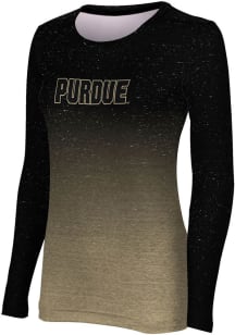 ProSphere Purdue Boilermakers Womens Black Ombre LS Tee