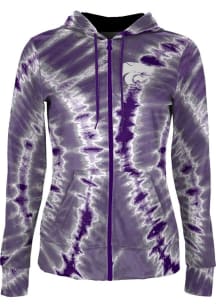 ProSphere K-State Wildcats Womens Purple Tie Dye Light Weight Jacket