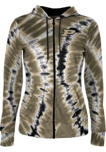 ProSphere Purdue Boilermakers Womens Black Tie Dye Light Weight Jacket