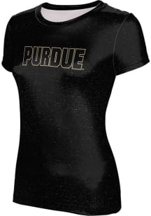 ProSphere Purdue Boilermakers Womens Black Heather Short Sleeve T-Shirt