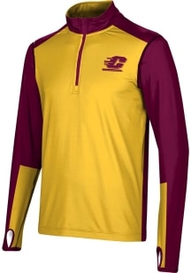 ProSphere Central Michigan Chippewas Mens Maroon Counter Long Sleeve Qtr Zip Pullover