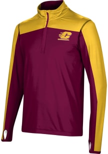 ProSphere Central Michigan Chippewas Mens Maroon Sharp Long Sleeve Qtr Zip Pullover