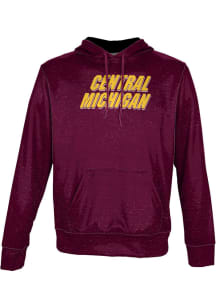 ProSphere Central Michigan Chippewas Mens Maroon Heather Long Sleeve Hoodie