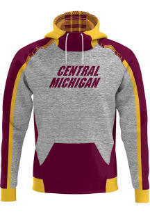ProSphere Central Michigan Chippewas Mens Maroon Heritage Long Sleeve Hoodie