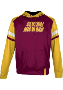 ProSphere Central Michigan Chippewas Mens Maroon Old School Long Sleeve Hoodie