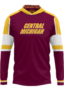 ProSphere Central Michigan Chippewas Mens Maroon Throwback Long Sleeve Hoodie