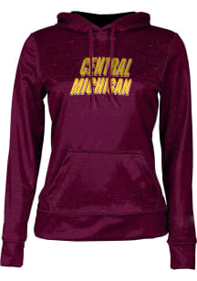 ProSphere Central Michigan Chippewas Womens Maroon Heather Hooded Sweatshirt
