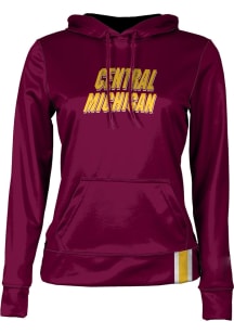 ProSphere Central Michigan Chippewas Womens Maroon Solid Hooded Sweatshirt