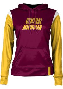 ProSphere Central Michigan Chippewas Womens Maroon Tailgate Hooded Sweatshirt