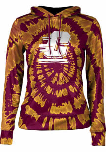 ProSphere Central Michigan Chippewas Womens Maroon Tie Dye Hooded Sweatshirt