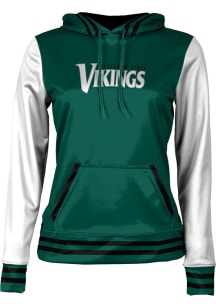 ProSphere Cleveland State Vikings Womens Green Letterman Hooded Sweatshirt